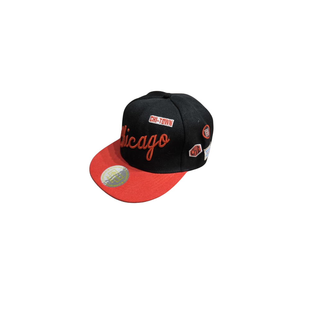 Kép 1/3 - Chicago fekete Snapback 