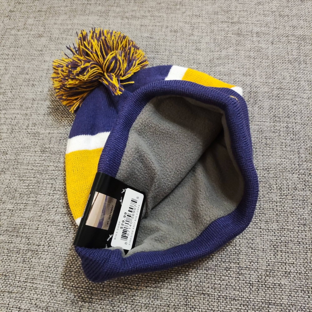Kép 4/4 - Lakers lila-sárga téli sapka