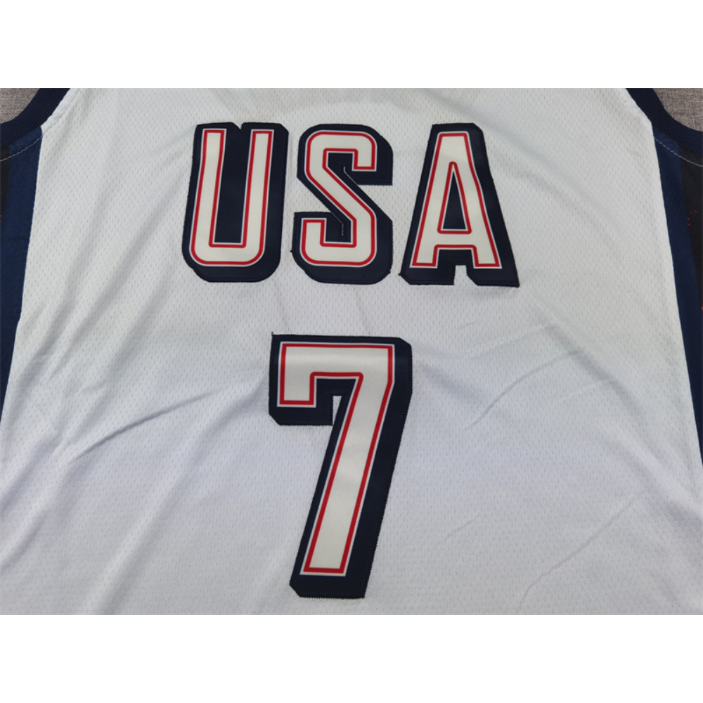 Kép 4/4 - Kevin DURANT 2024 fehér USA válogatott mez