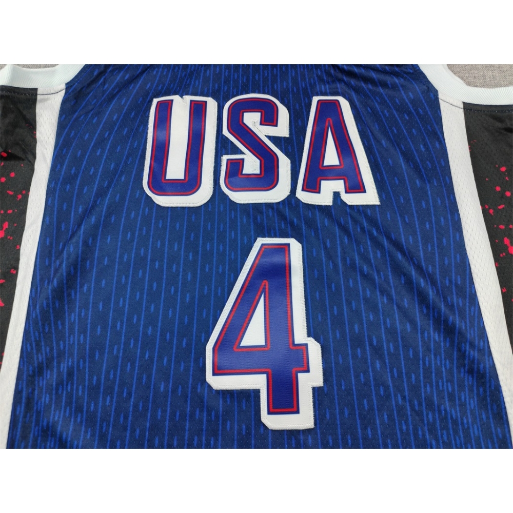Kép 4/4 - Stephen CURRY 2024 sötétkék USA válogatott mez