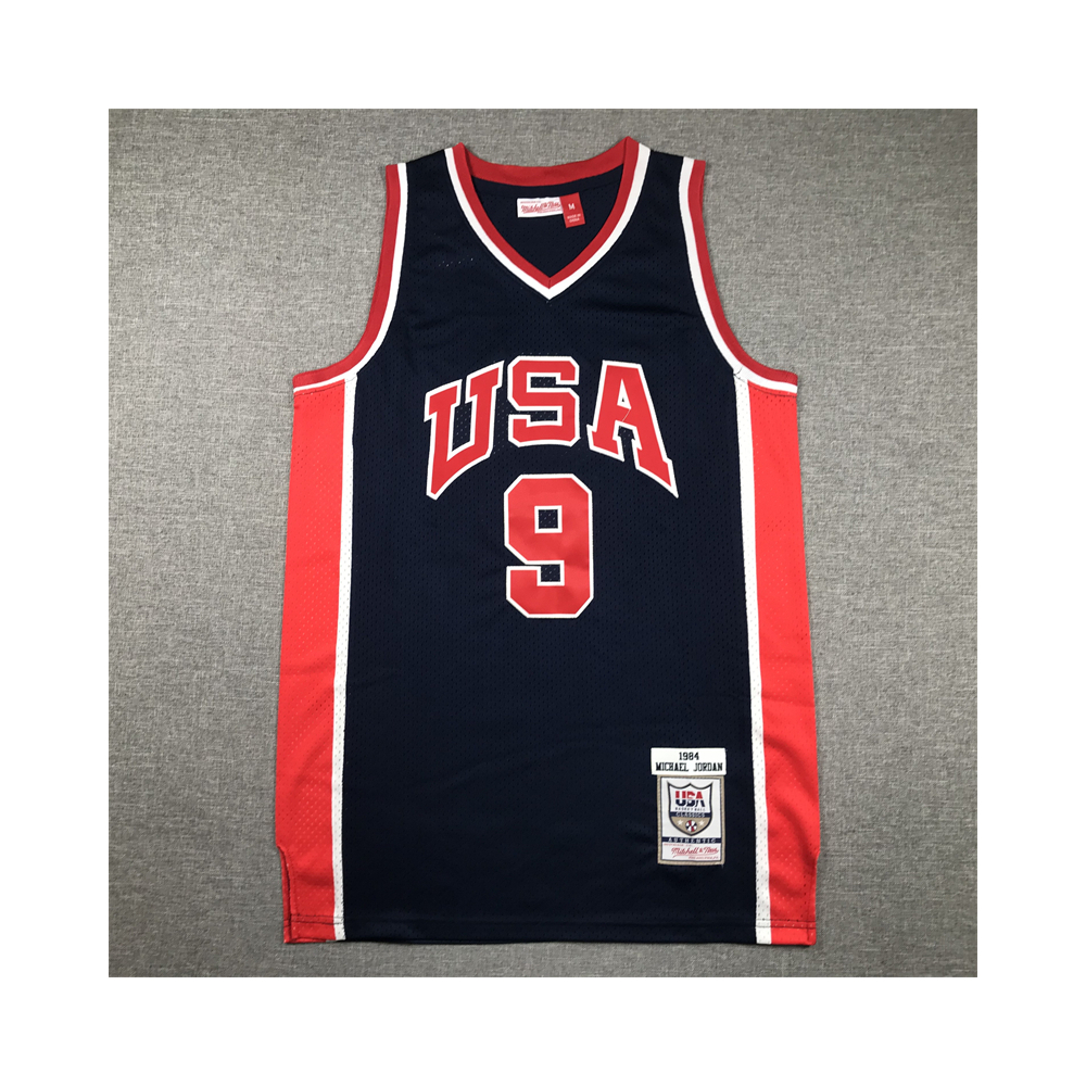 Kép 1/4 - Michael JORDAN sötétkék 1984 USA vintage mez
