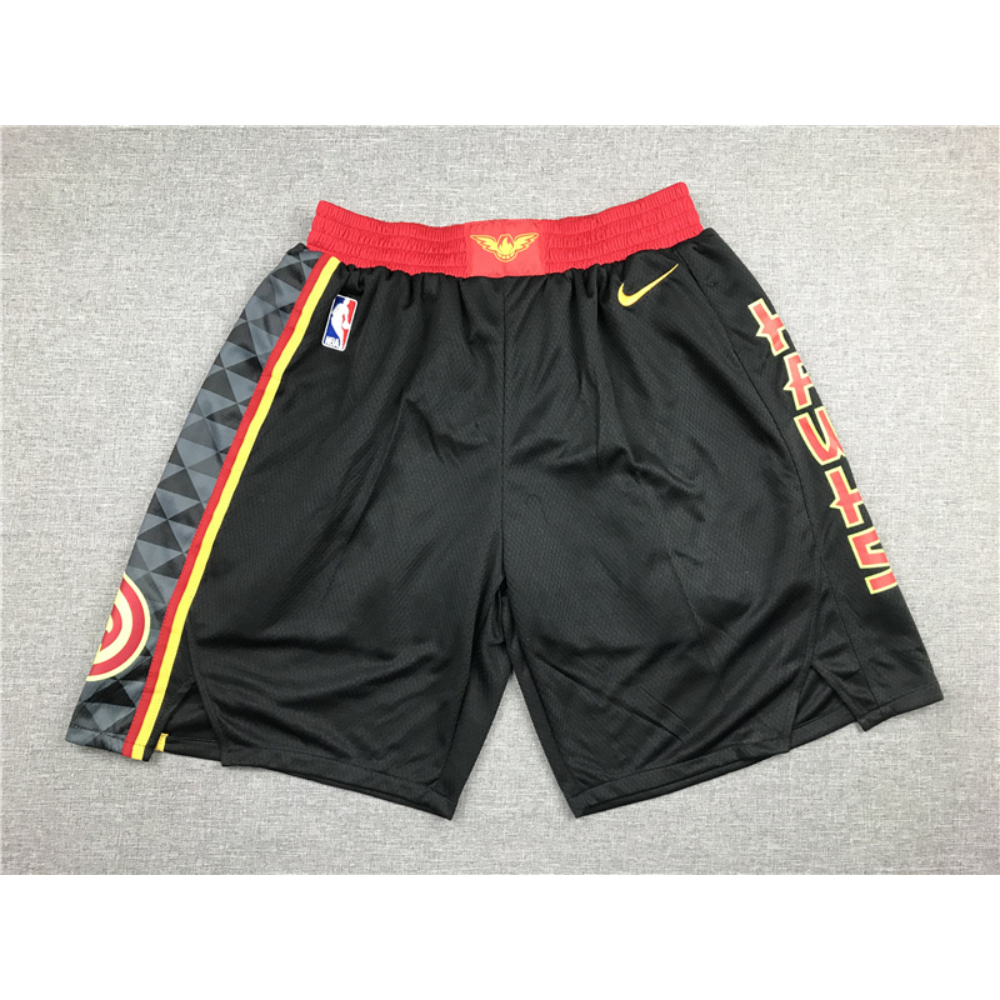 Kép 1/4 - Atlanta Hawks Icon Edition fekete kosaras rövidnadrág