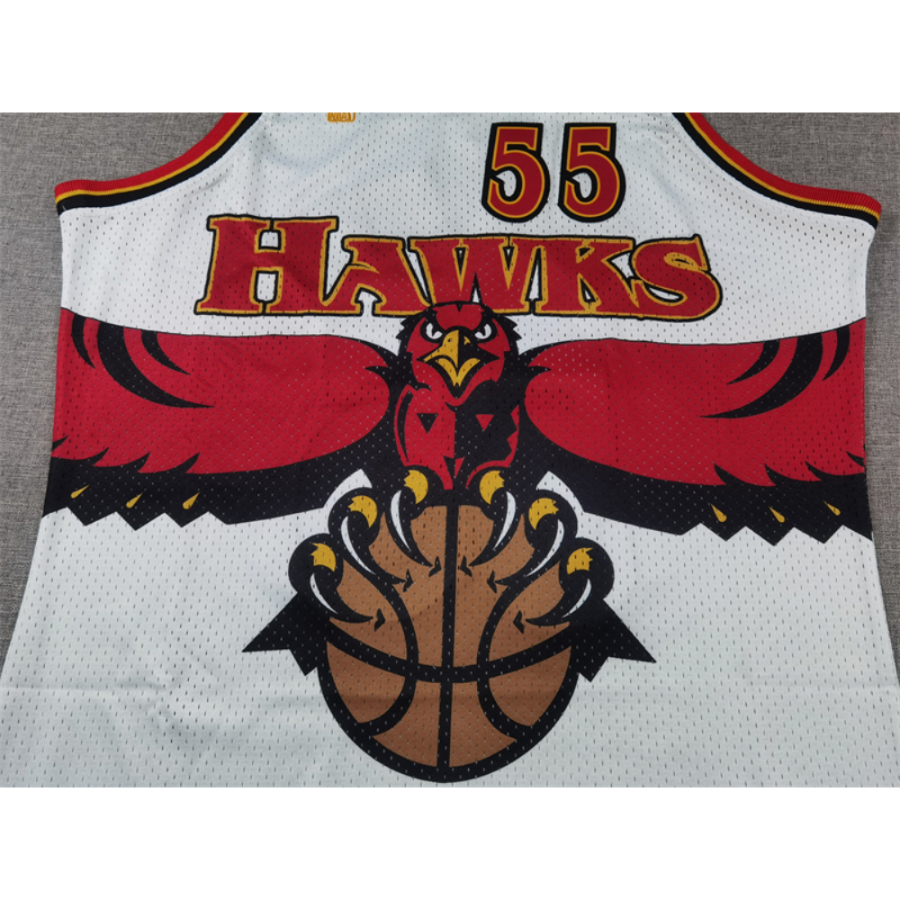 Kép 3/4 - Dikembe MUTAMBO fehér Atlanta Hawks mez