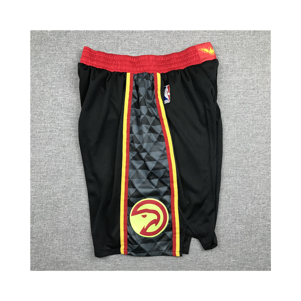 Kép 4/4 - Atlanta Hawks Icon Edition fekete kosaras rövidnadrág