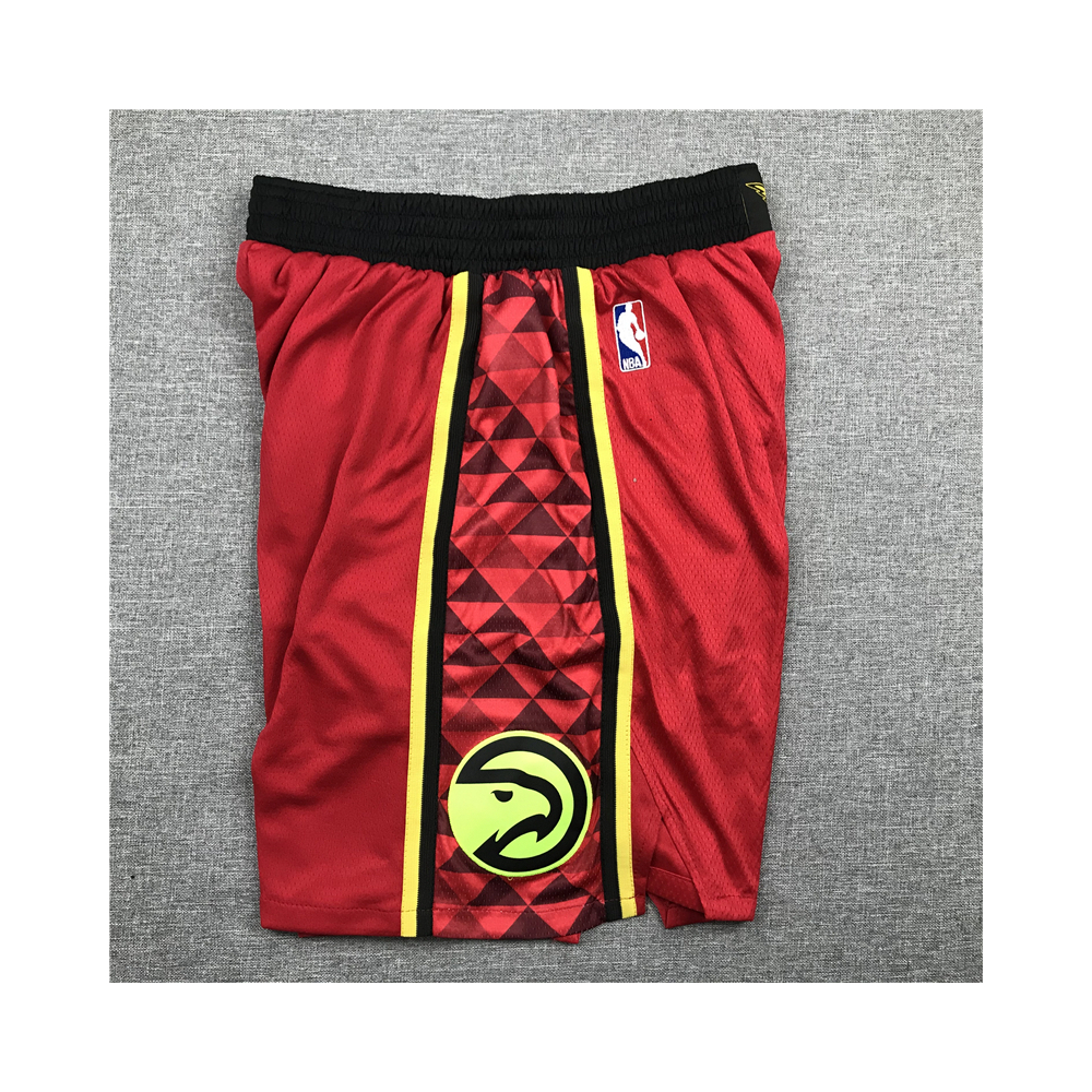 Kép 3/4 - Atlanta Hawks Statement Edition piros kosaras rövidnadrág