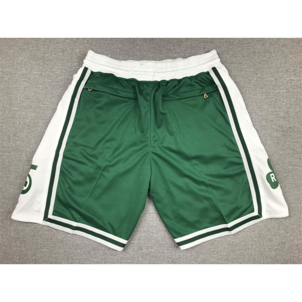 Kép 2/5 - Boston Celtics Classic Just Don zöld-fehér zsebes kosaras rövidnadrág