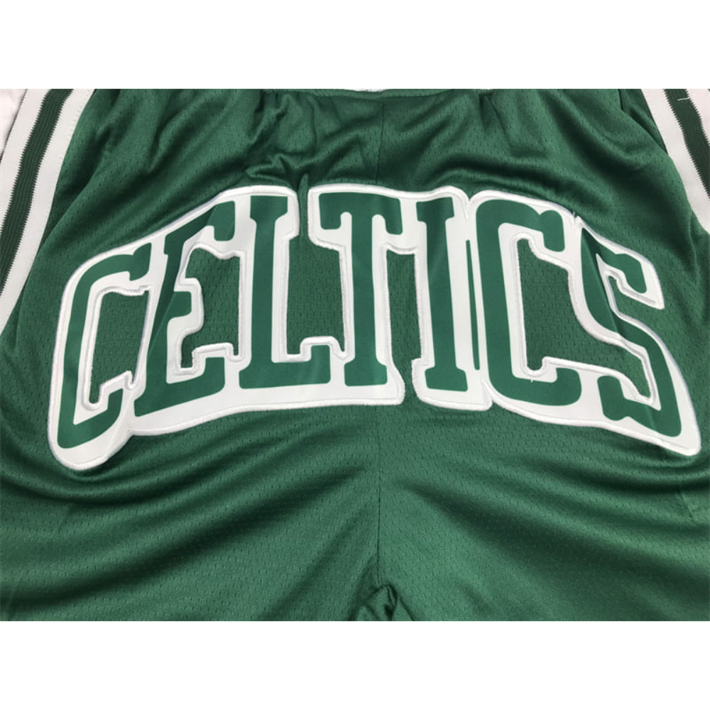 Kép 3/5 - Boston Celtics Classic Just Don zöld-fehér zsebes kosaras rövidnadrág
