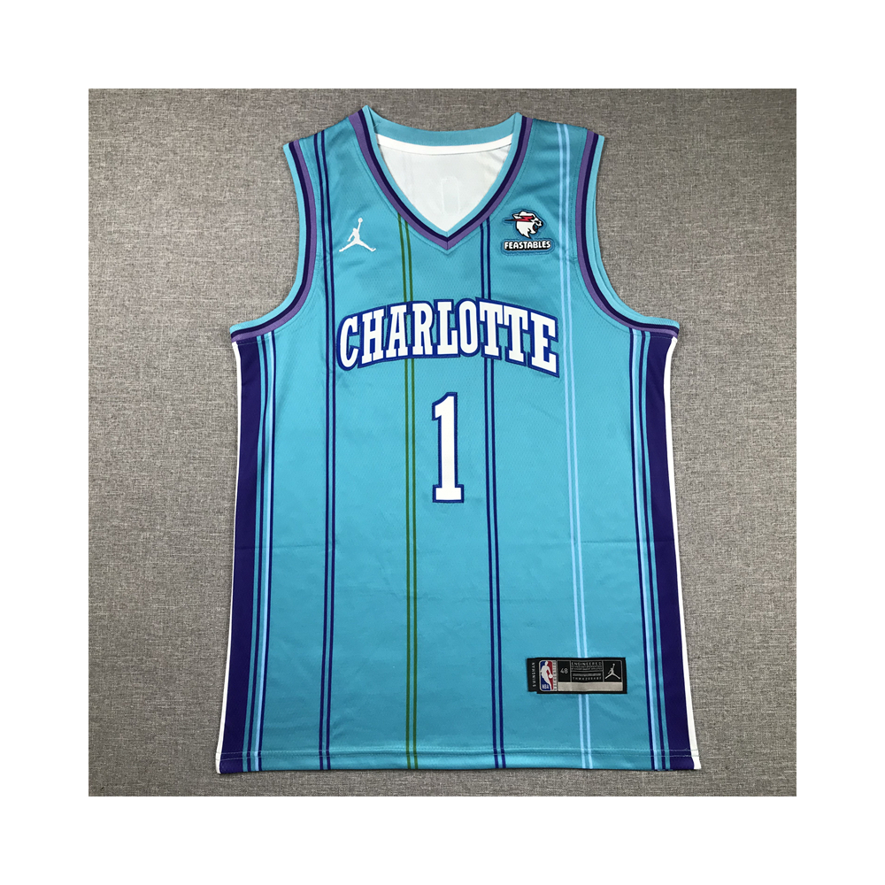 Kép 1/4 - LaMelo Ball 2023 türkiz Hornets mez