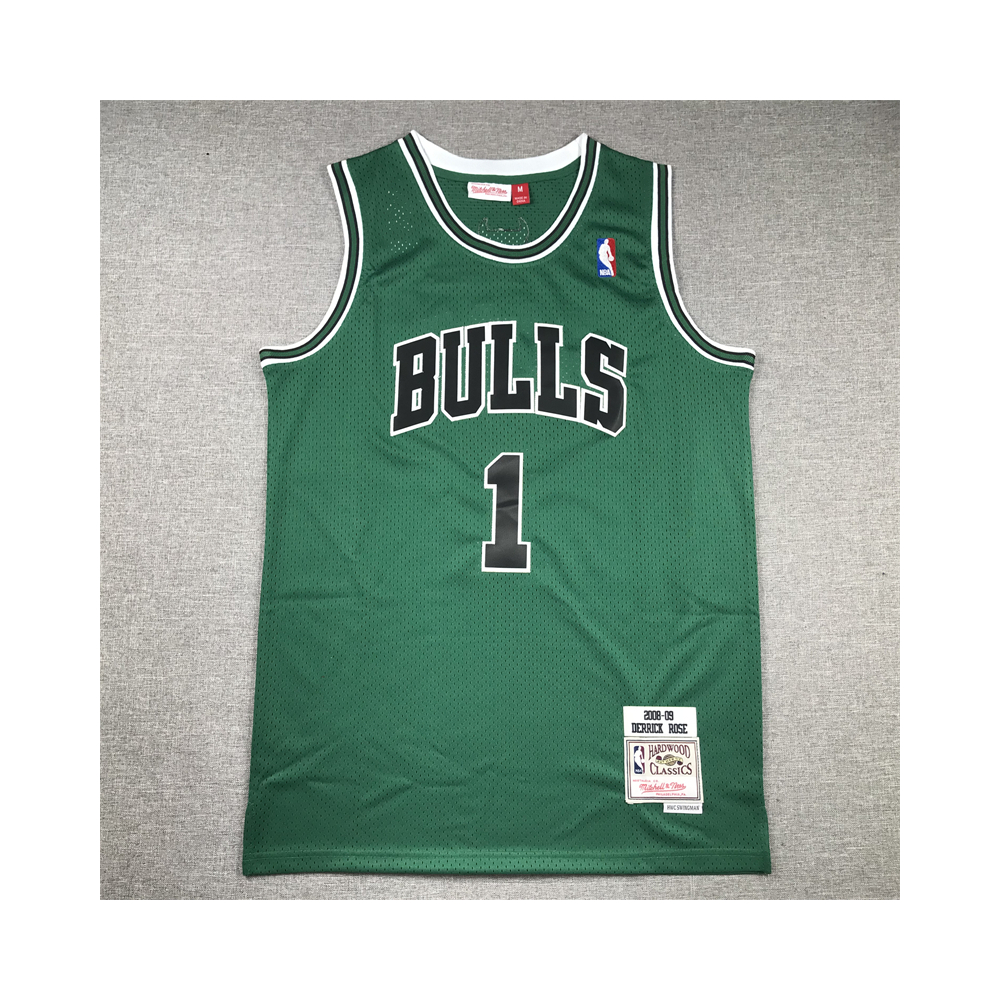 Kép 1/4 - Derrick ROSE zöld Chicago Bulls vintage mez