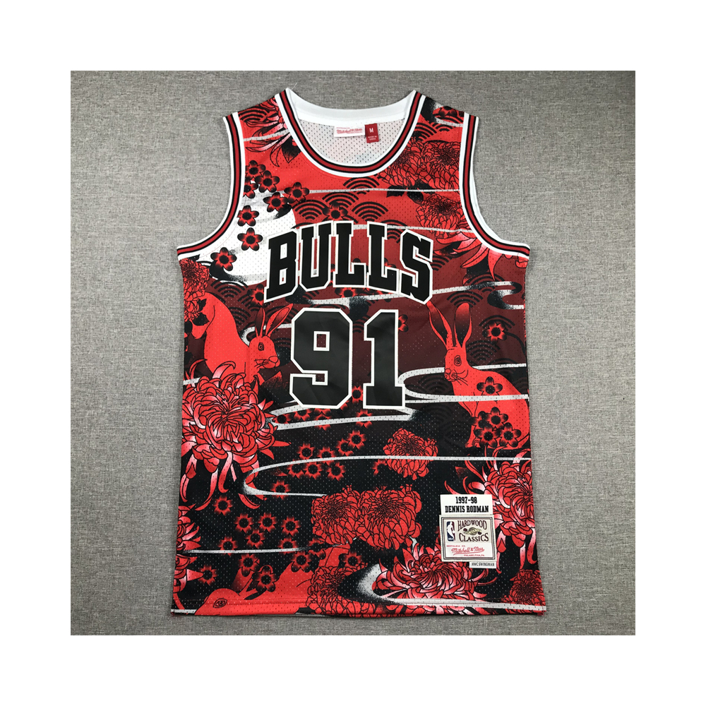 Kép 1/4 - Dennis RODMAN Year of the Rabbit Bulls mez