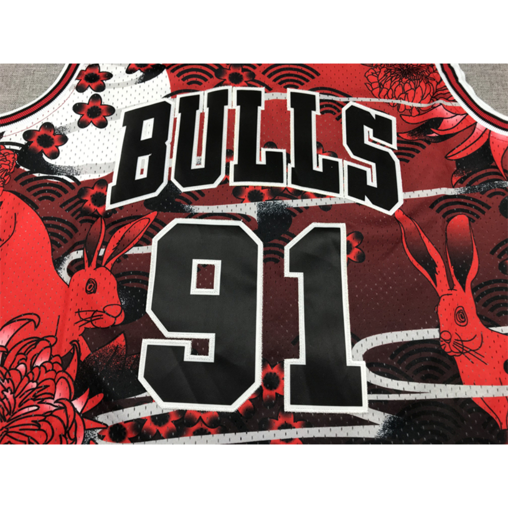 Kép 3/4 - Dennis RODMAN Year of the Rabbit Bulls mez
