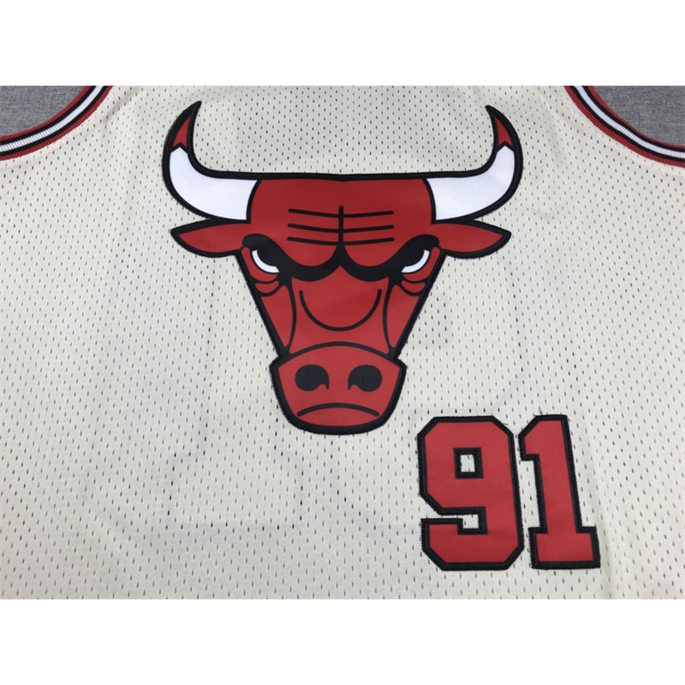 Kép 3/4 - Dennis RODMAN CreamWhite Chicago Bulls mez