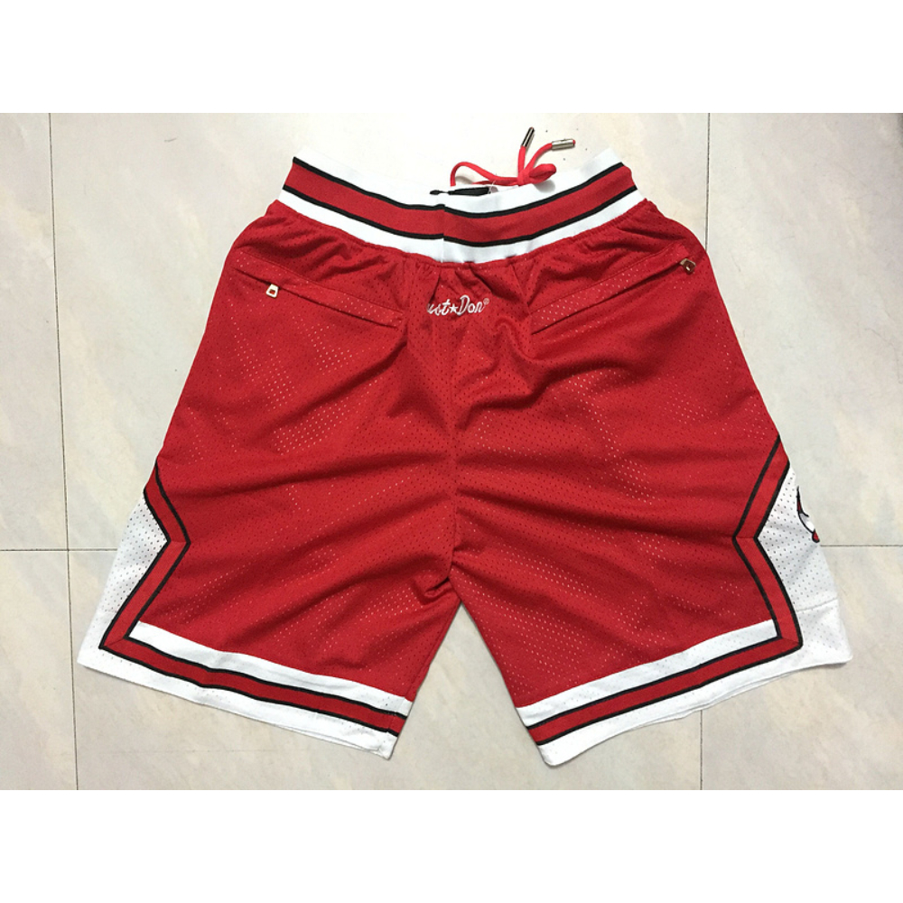 Kép 2/3 - Chicago Bulls Classic rookie piros Just Don zsebes kosaras rövidnadrág