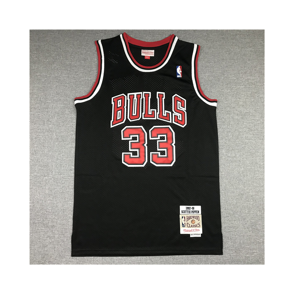 Kép 1/3 - Scottie PIPPEN fekete Chicago Bulls vintage mez