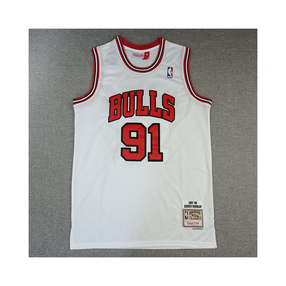 Kép 1/4 - Dennis RODMAN Classic fehér Chicago Bulls mez