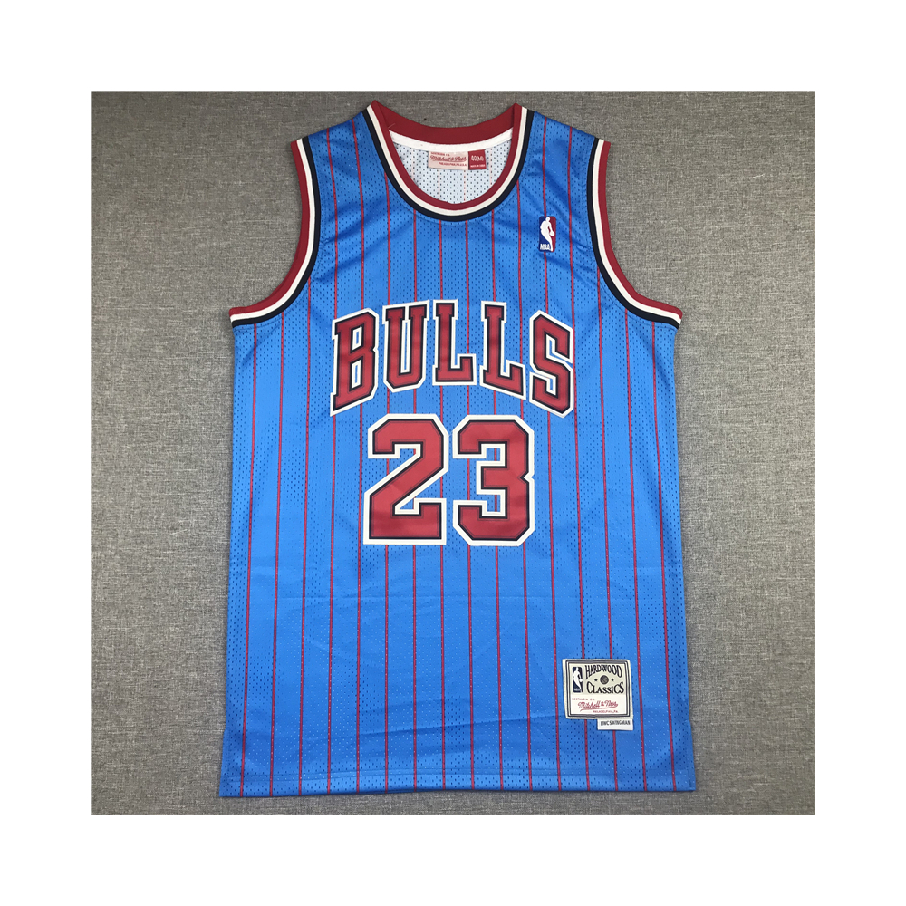 Kép 1/3 - Michael JORDAN kék striped Chicago Bulls vintage mez