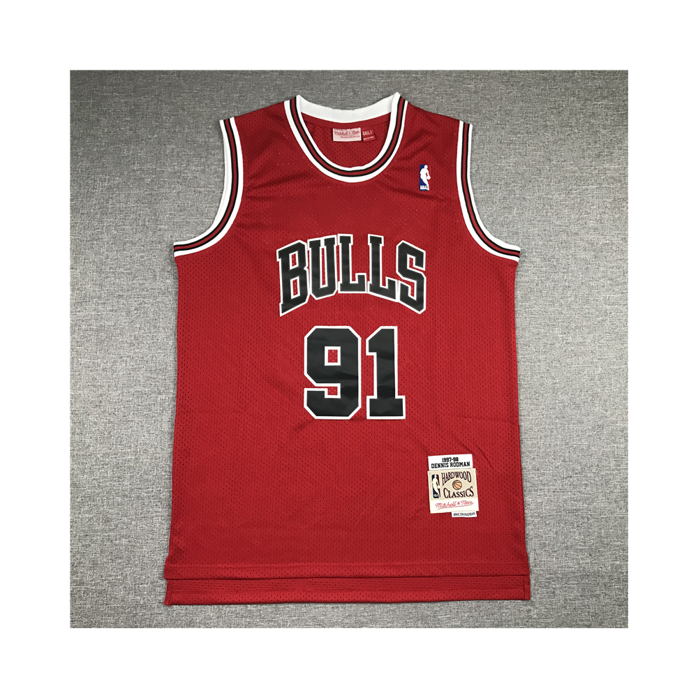 Kép 1/3 - Dennis RODMAN piros Bulls vintage mez (KÉSZLETEN)