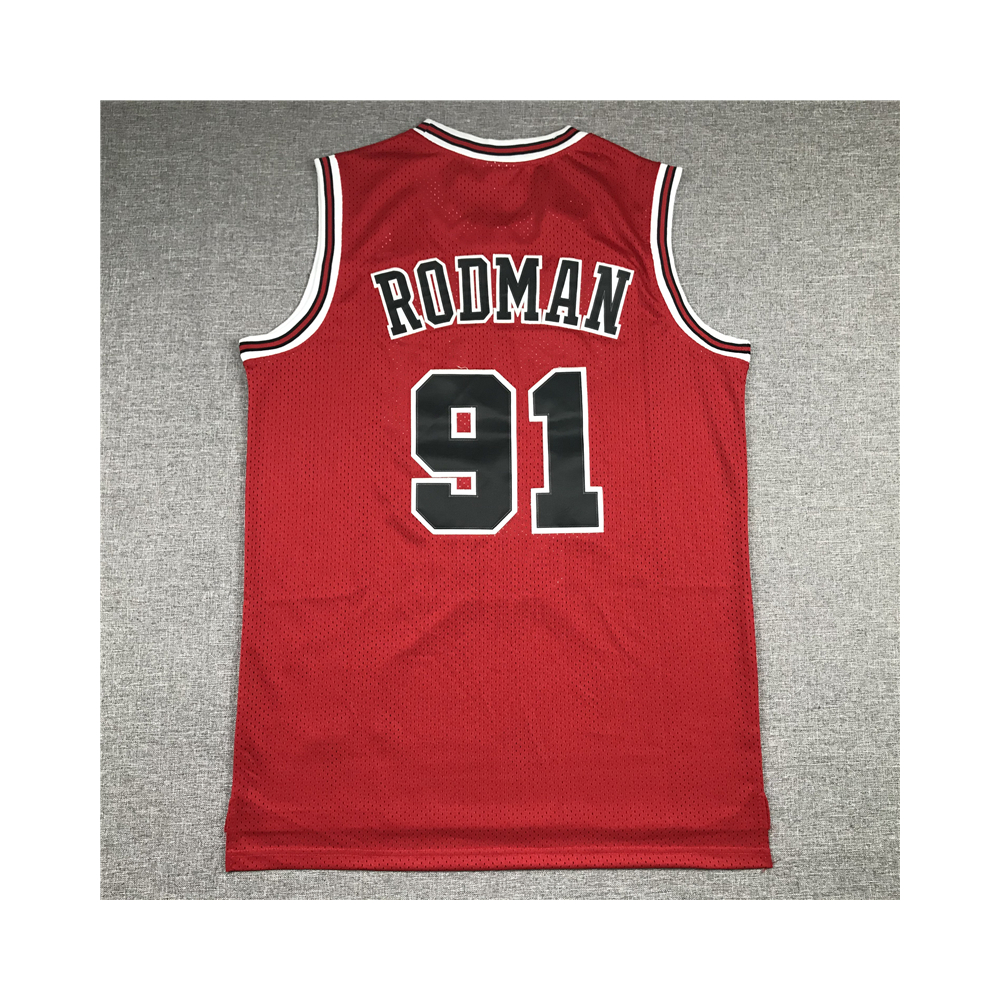 Kép 2/3 - Dennis RODMAN piros Chicago Bulls vintage mez
