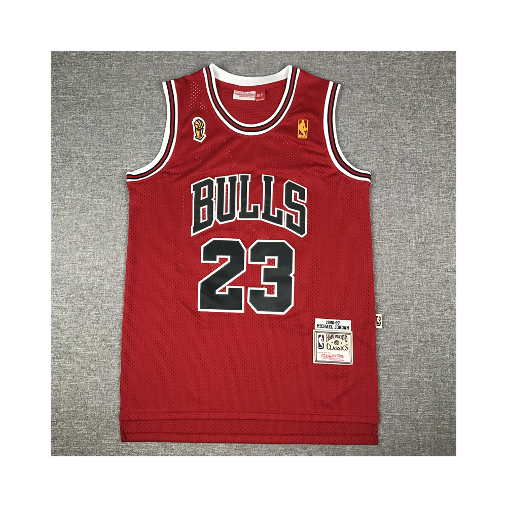 Kép 1/4 - Michael JORDAN piros 96-97 The Finals Chicago Bulls vintage mez