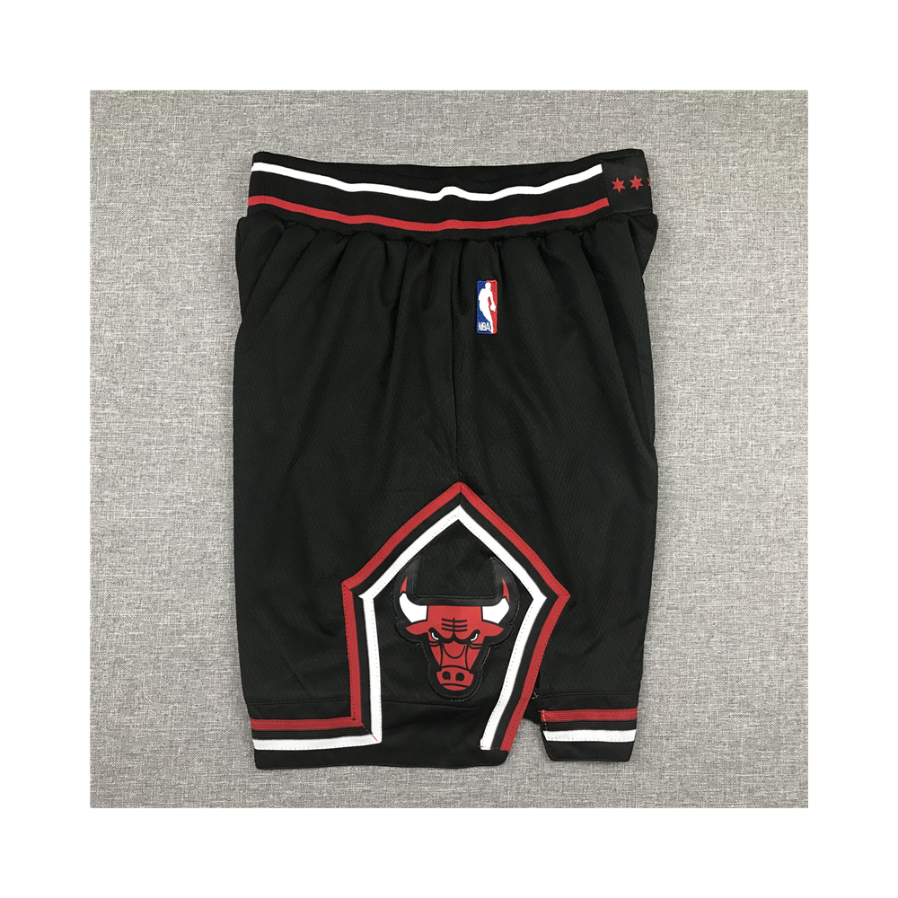 Kép 3/4 - Chicago Bulls Statement Edition fekete kosaras rövidnadrág