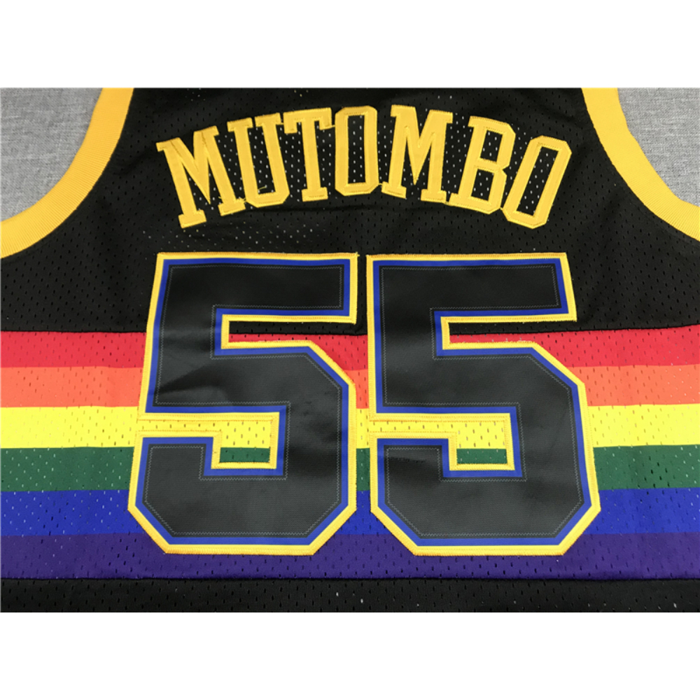 Kép 3/3 - Dikembe MUTAMBO fekete classic Denver Nuggets mez