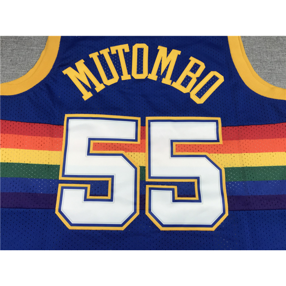 Kép 3/3 - Dikembe MUTAMBO kék classic Denver Nuggets mez