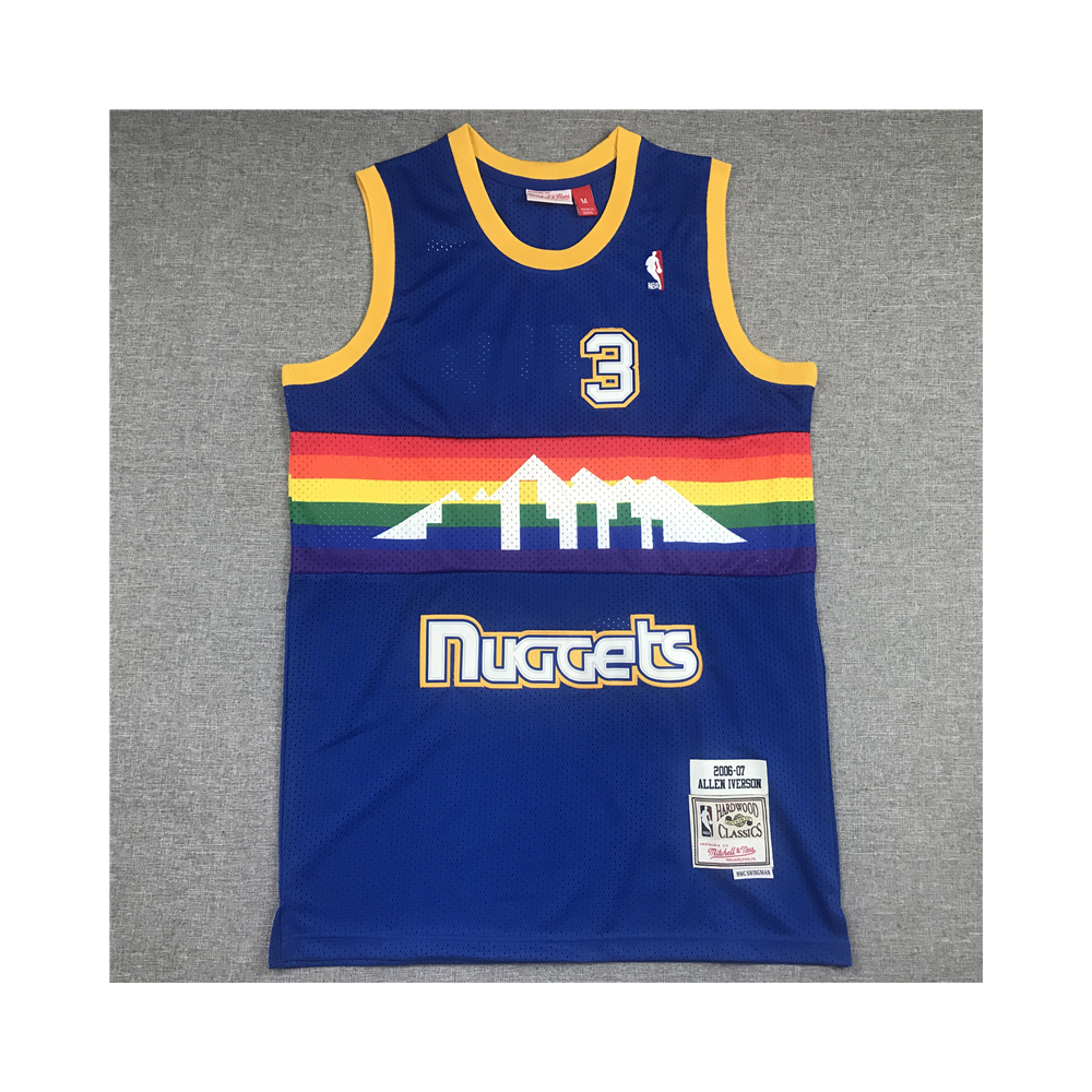 Kép 1/3 - Allen IVERSON kék classic Denver Nuggets mez