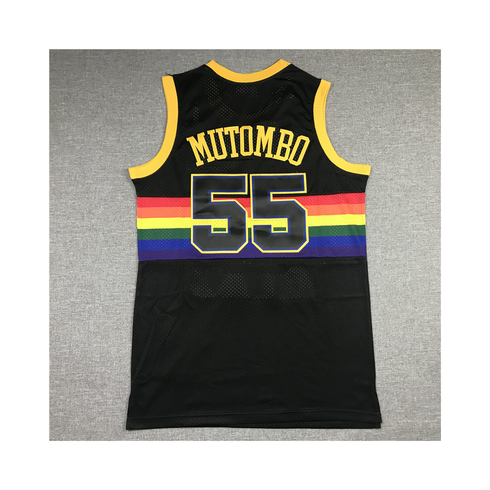 Kép 2/3 - Dikembe MUTAMBO fekete classic Denver Nuggets mez