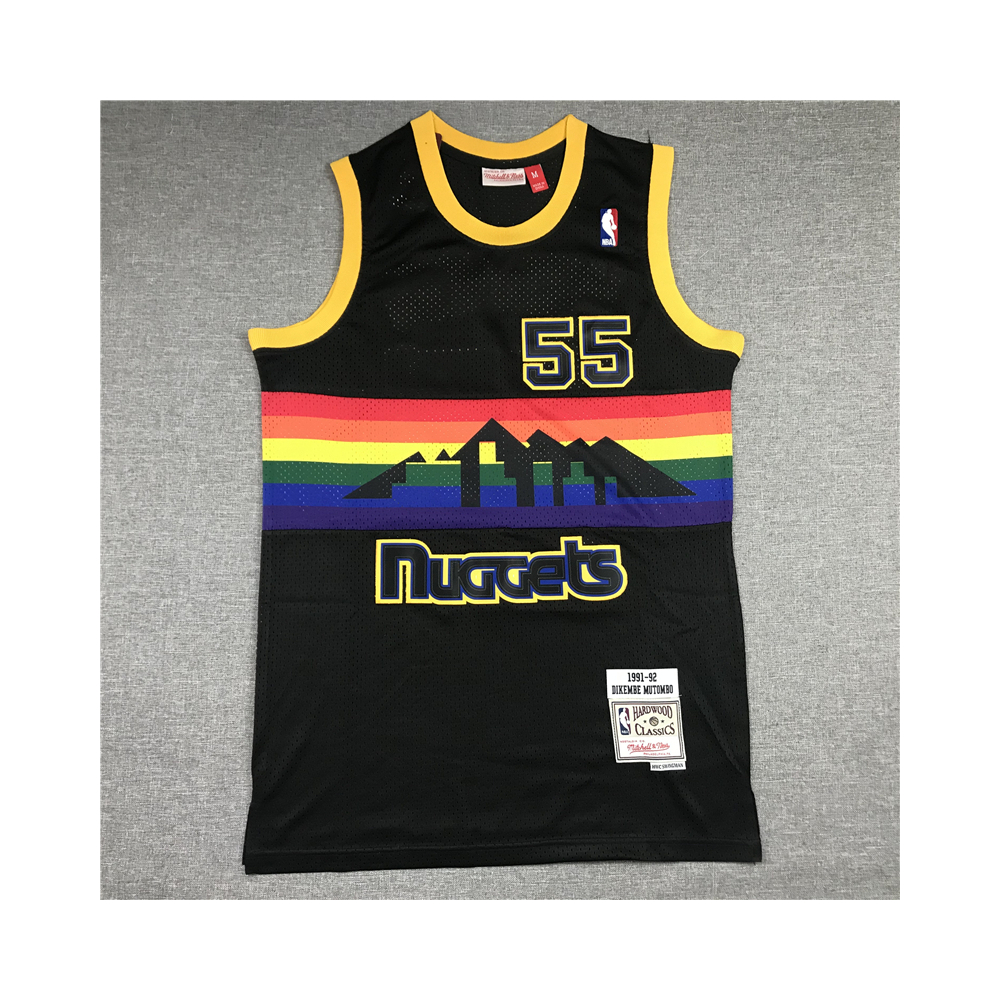 Kép 1/3 - Dikembe MUTAMBO fekete classic Denver Nuggets mez