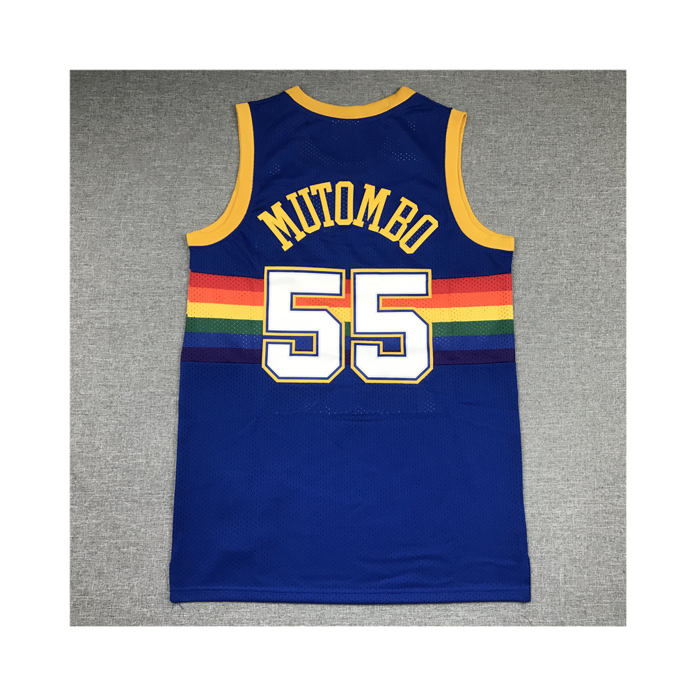 Kép 2/3 - Dikembe MUTAMBO kék classic Denver Nuggets mez