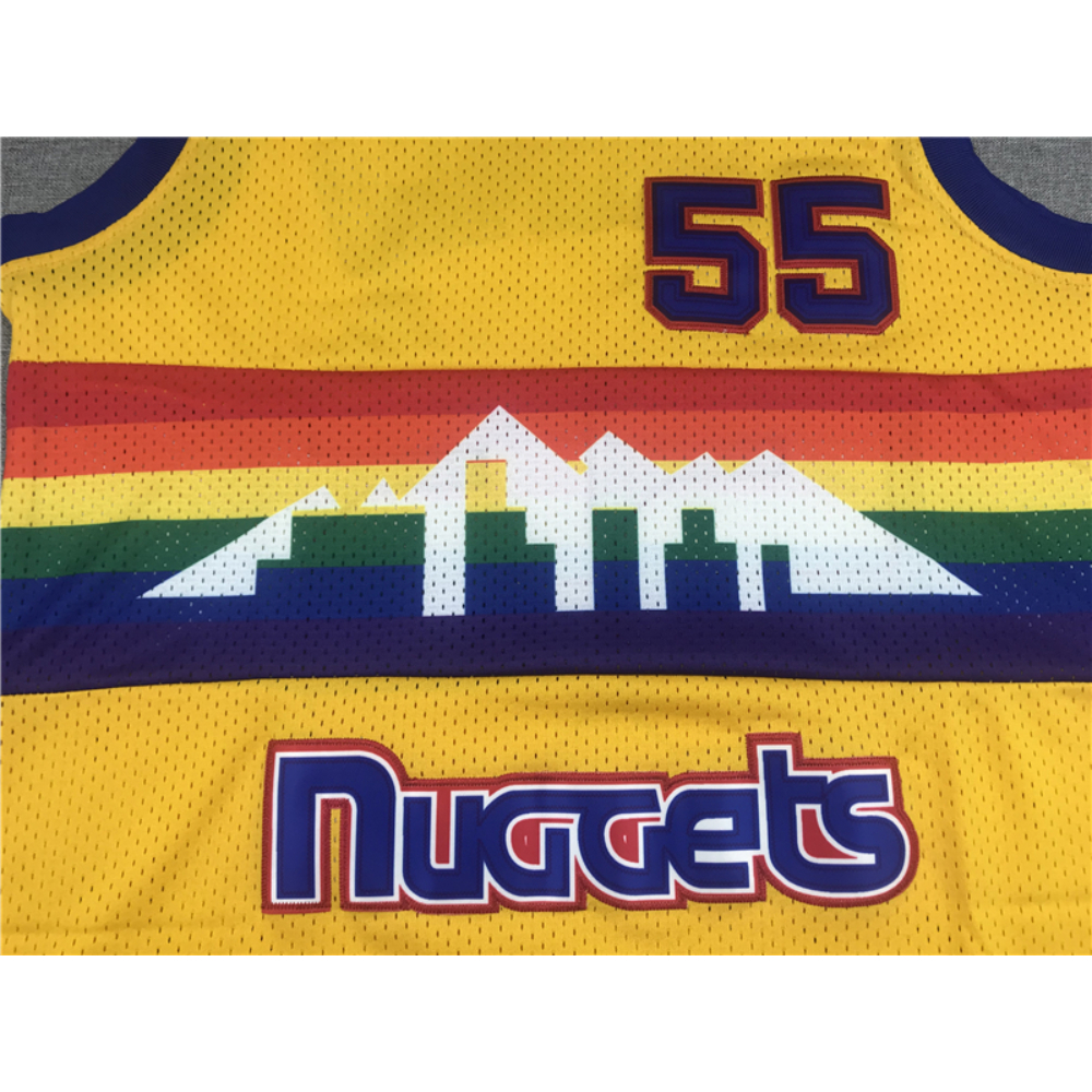 Kép 3/3 - Dikembe MUTAMBO sárga classic Denver Nuggets mez