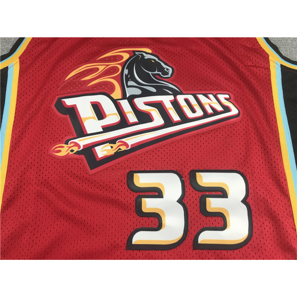 Kép 3/3 - Grant HILL piros Classic Swingman Detroit Pistons vintage mez