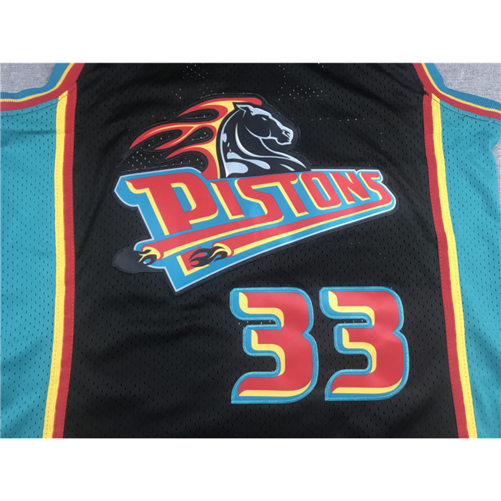 Kép 3/3 - Grant HILL fekete Classic Swingman Detroit Pistons vintage mez