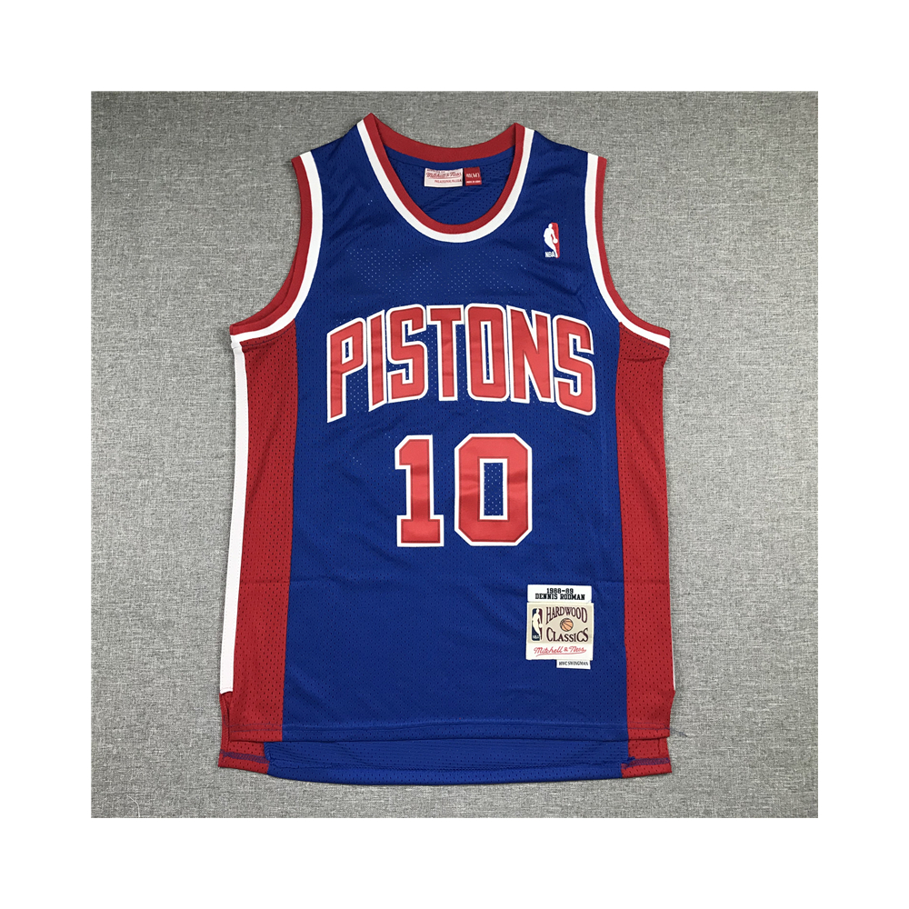 Kép 1/3 - Dennis RODMAN kék Classic Swingman Detroit Pistons vintage mez