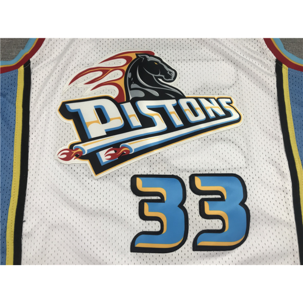 Kép 3/3 - Grant HILL fehér Classic Swingman Detroit Pistons vintage mez