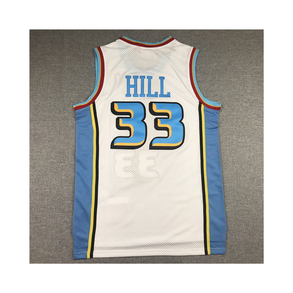 Kép 2/3 - Grant HILL fehér Classic Swingman Detroit Pistons vintage mez