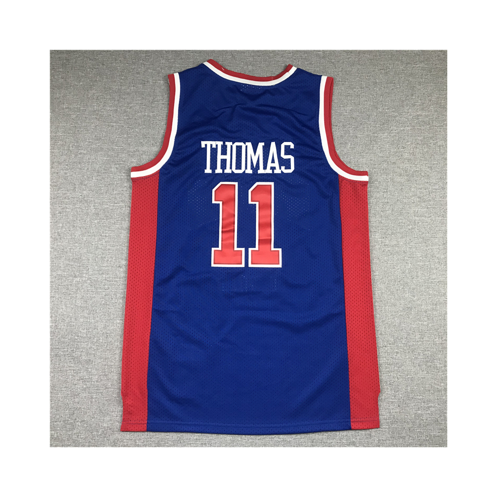 Kép 2/3 - Ishia THOMAS kék Classic Swingman Detroit Pistons vintage mez