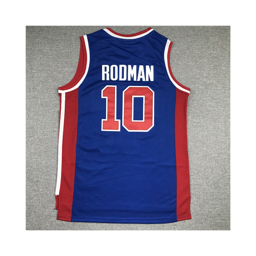 Kép 2/3 - Dennis RODMAN kék Classic Swingman Detroit Pistons vintage mez