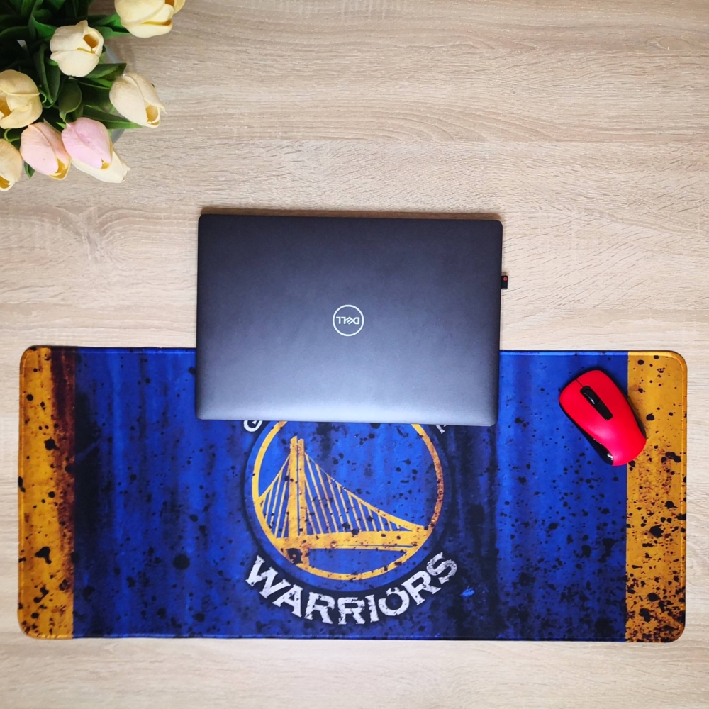Kép 2/4 - Golden State Warriors XXL Egérpad (40 x 90 cm)