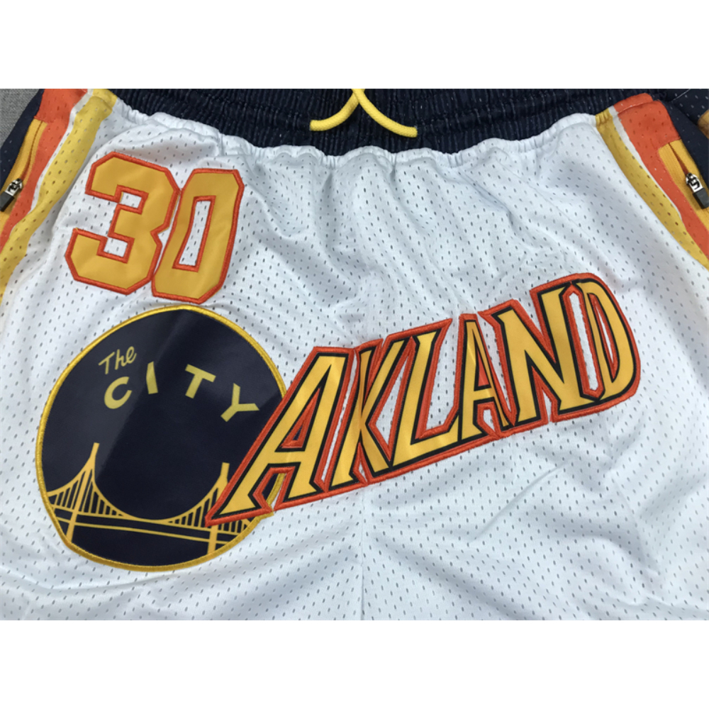 Kép 6/7 - GSW Stephen CURRY fehér 2022 NBA Finals Just Don zsebes rövidnadrág
