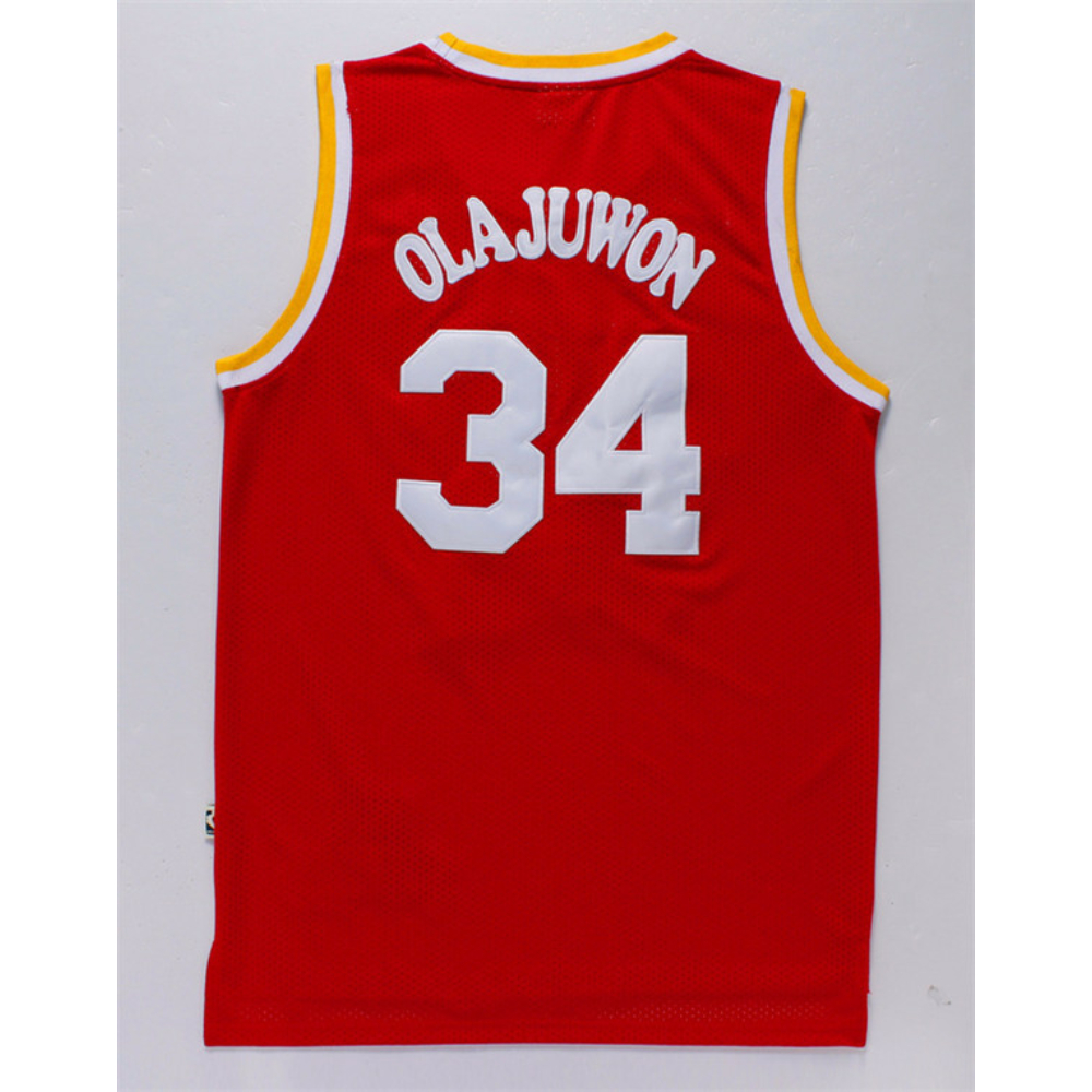 Kép 2/3 - Hakeem OLAJUWON piros Classic Swingman Houston Rockets mez