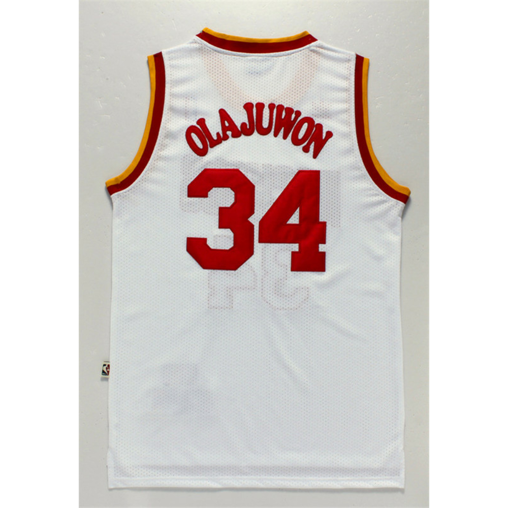 Kép 2/3 - Hakeem OLAJUWON fehér Classic Swingman Houston Rockets mez