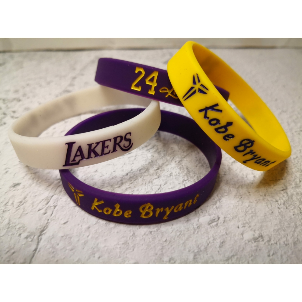 Kép 2/4 - Kobe BRYANT #24 szilikon karkötő (több féle)