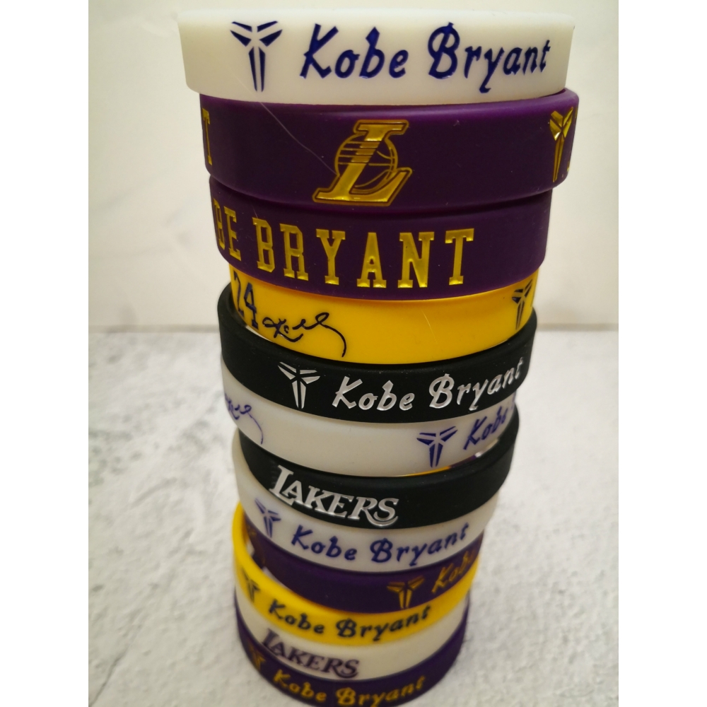 Kép 1/4 - Kobe BRYANT #24 szilikon karkötő (több féle)