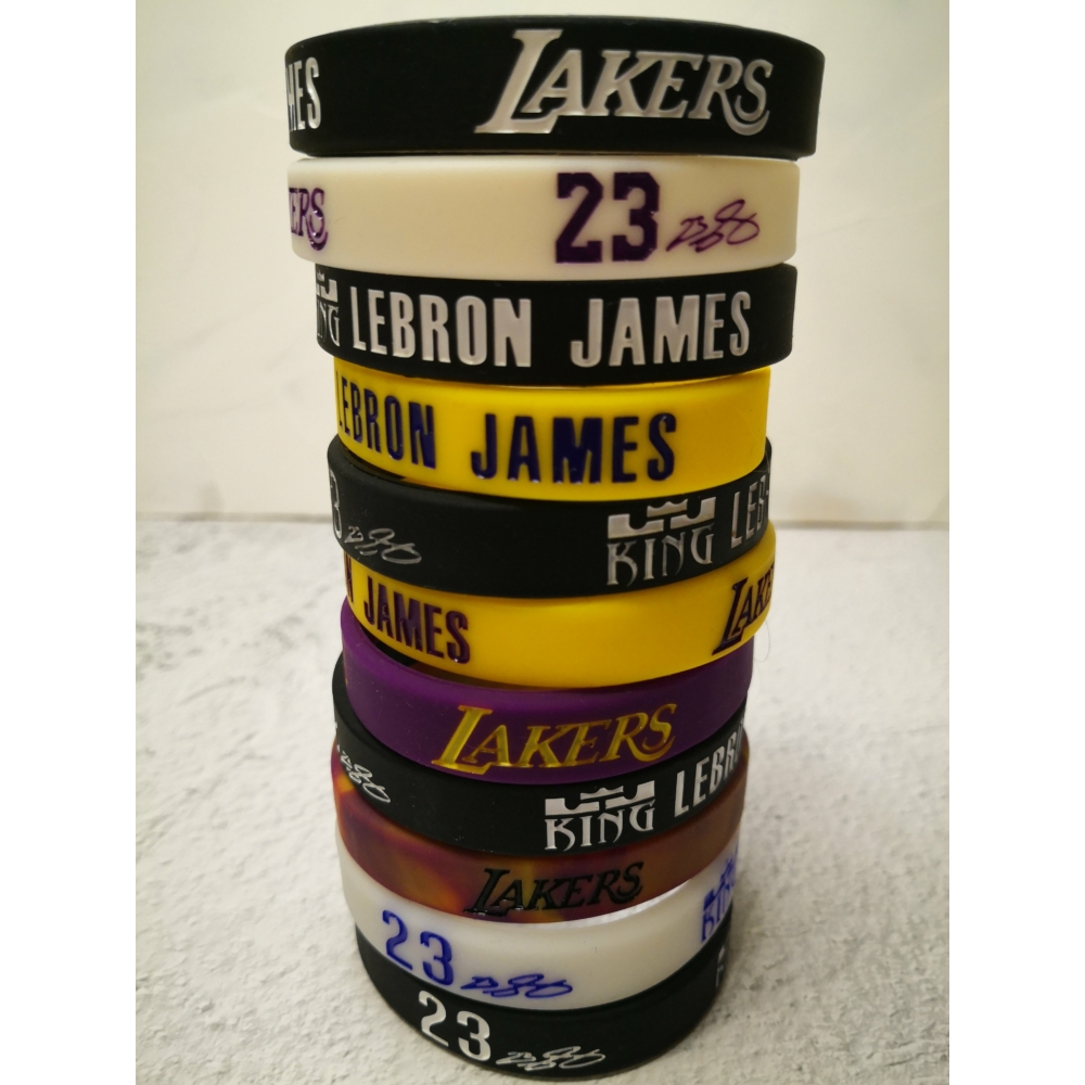 Kép 1/3 - Lebron JAMES #23 szilikon karkötő (több féle)