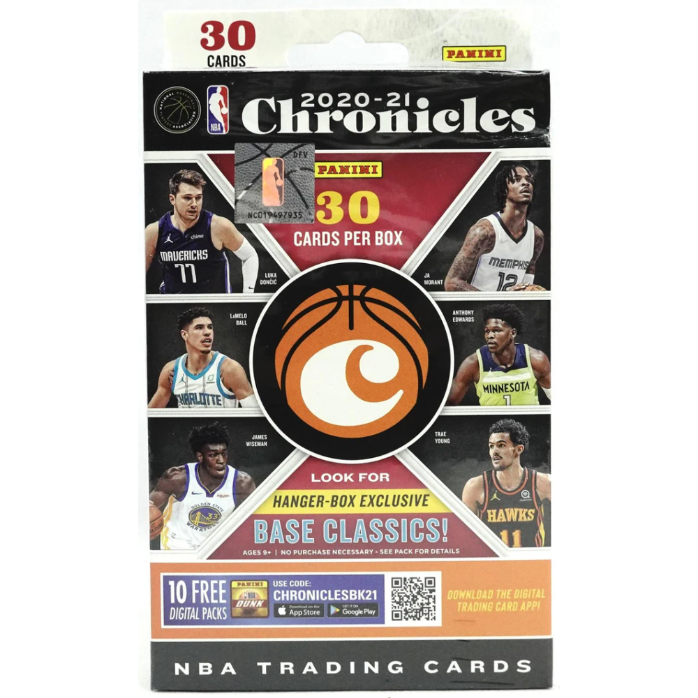 Kép 1/10 - 2020-21 Panini CHRONICLES Basketball hanger Box kosaras kártya (30 kártya)