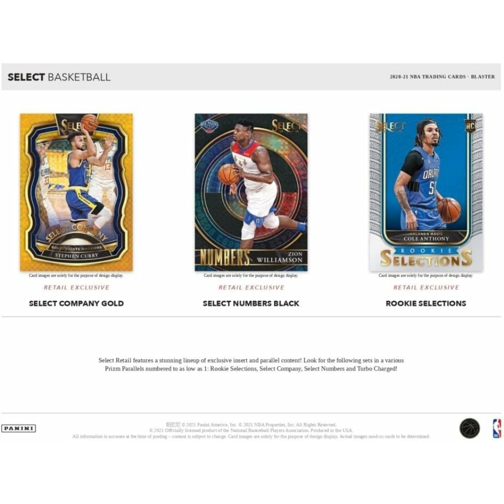Kép 5/9 - 2020-21 Panini SELECT Basketball Blaster Box kosaras kártya (6 csomag)