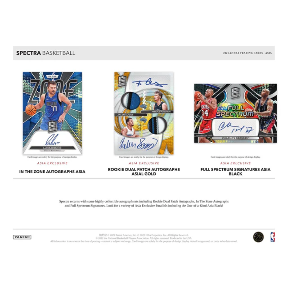 Kép 5/7 - 2021-22 NBA Spectra Basketball Asia Tmall Box kosaras kártya (1 csomag)