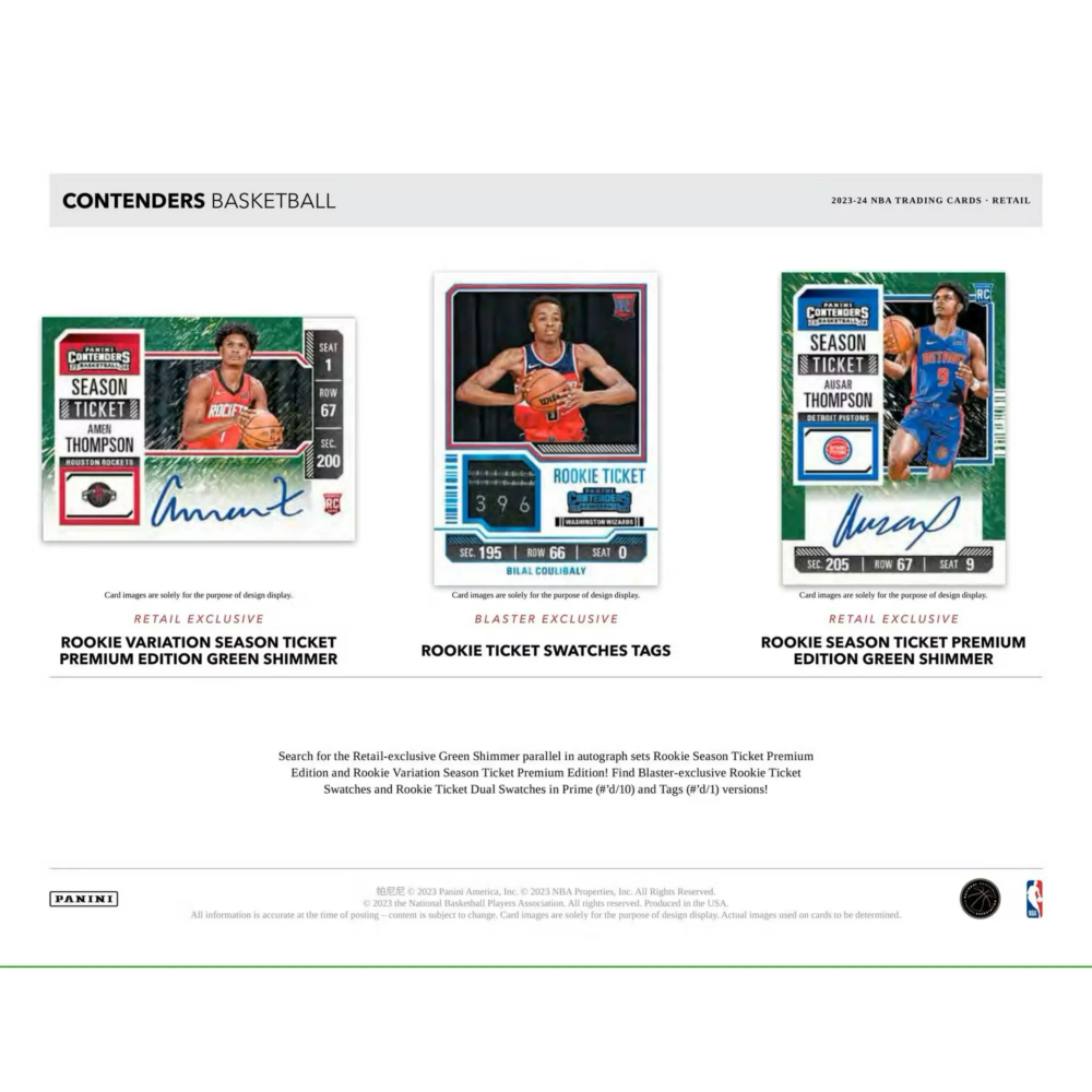 Kép 4/7 - 2023-24 Panini Contenders Blaster Box kosaras kártya (5 csomag)