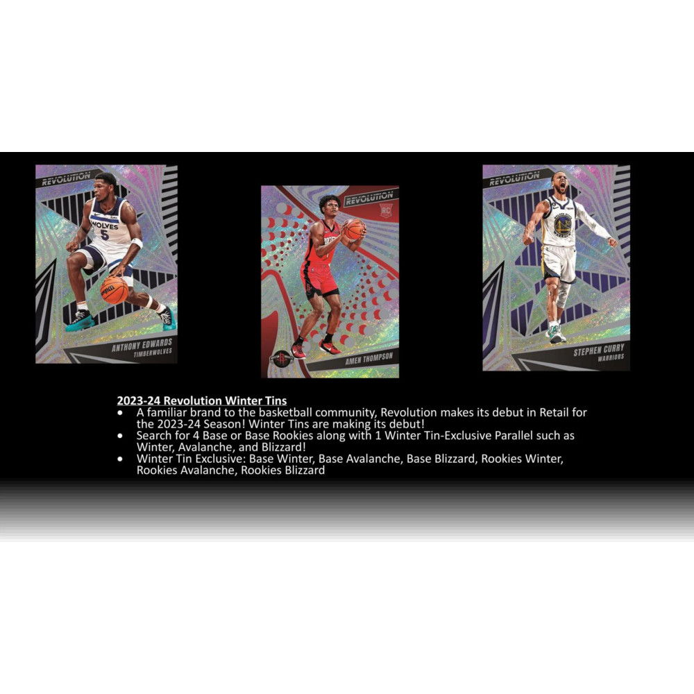 Kép 3/6 - 2023-24 Panini NBA Revolution Winter Tin Case (3 csomag)